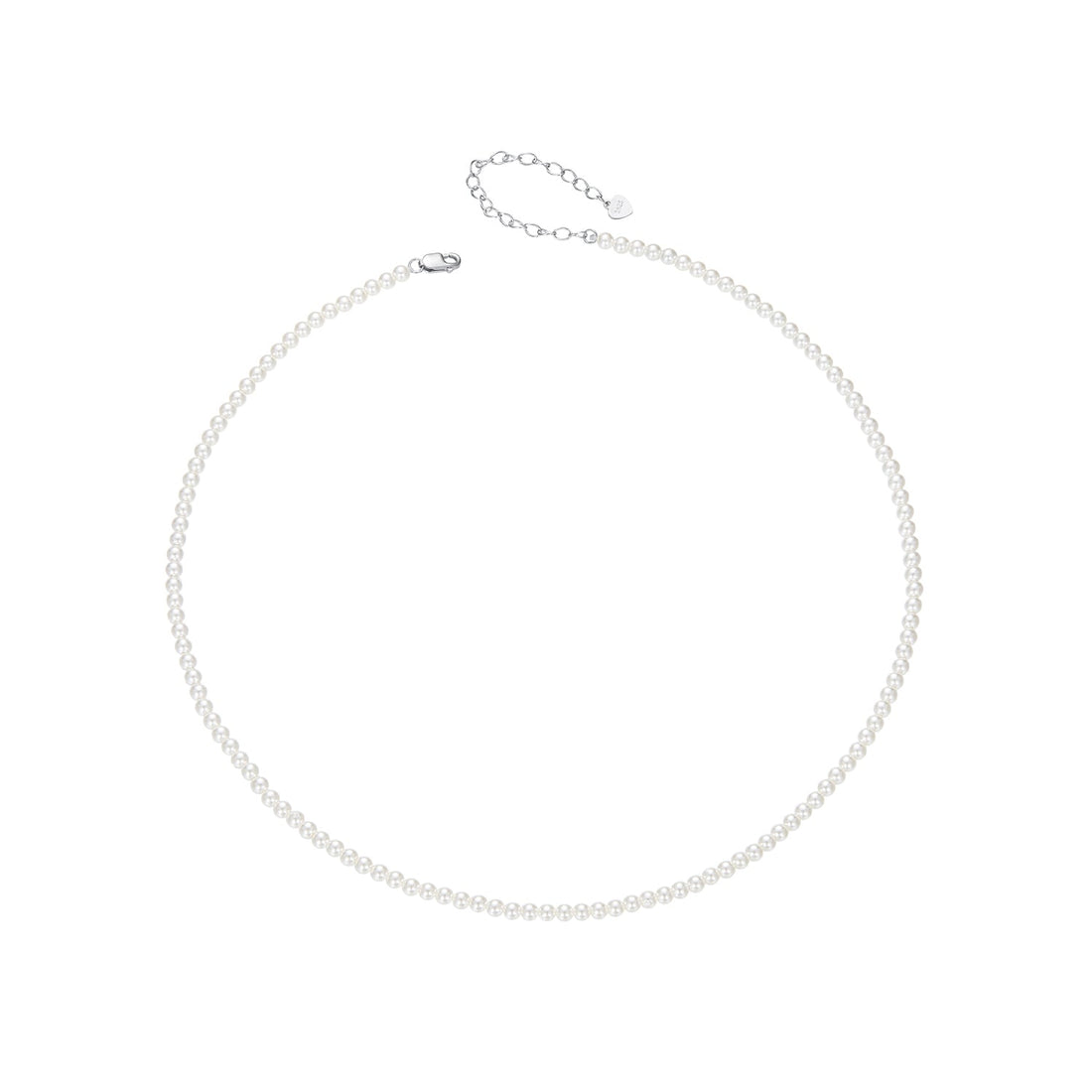 925 Sterling Silver White Gold Plated Necklace with Quality Shell Pearl for Women  DestGlow