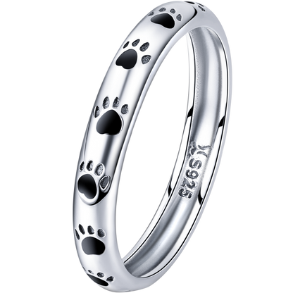925 Sterling Silver Ring for Women - Size 5.0, Width 0.3cm  DestGlow
