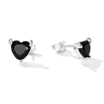 925 Sterling Silver Oxidized CZ Earrings for Women  DestGlow