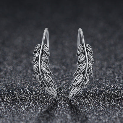 925 Sterling Silver Earrings with Pavé Setting CZ