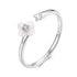 925 Sterling Silver White Gold Plated Ring with Nacre and CZ for Women  DestGlow