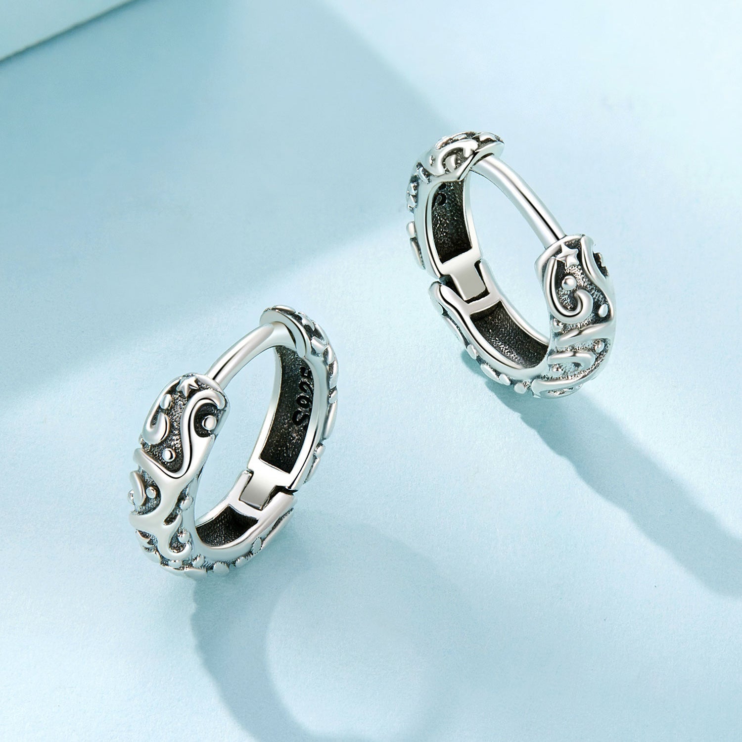 925 Sterling Silver Oxidized Earrings for Women  DestGlow