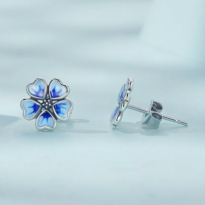 925 Sterling Silver Enamel Earrings for Women  DestGlow