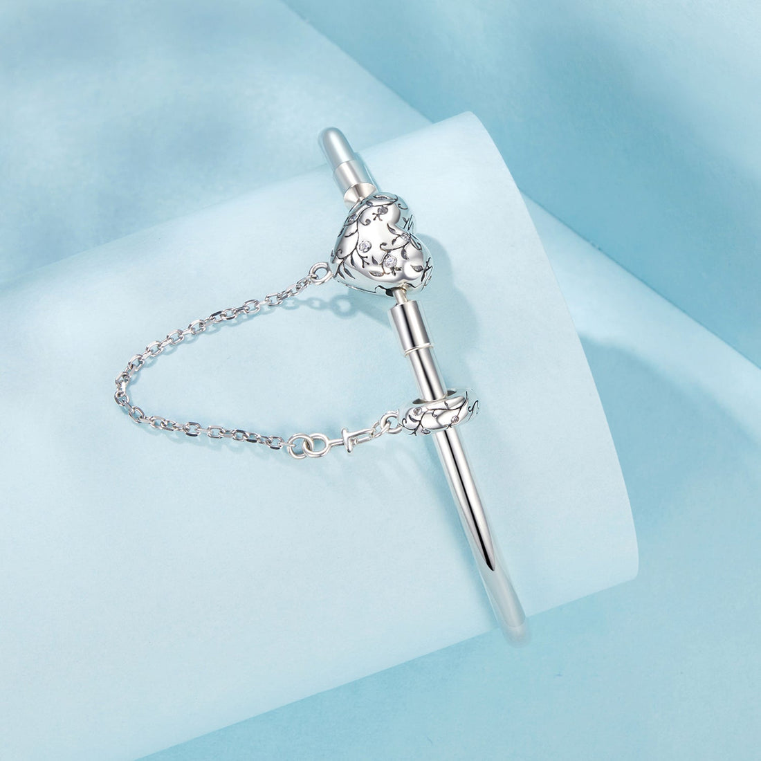 925 Sterling Silver Bracelet with Pavé Setting CZ, Size 17.0 for Women  DestGlow