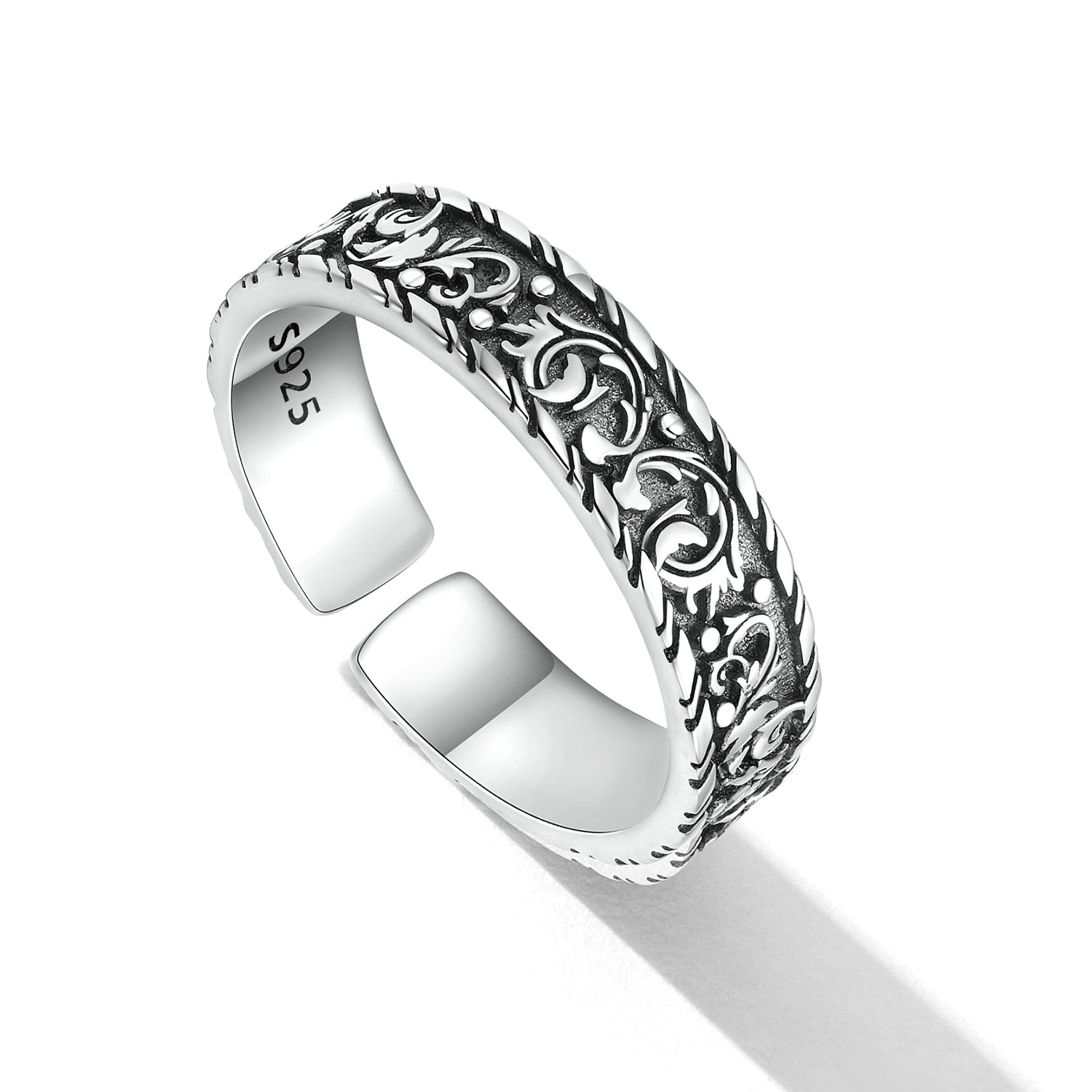 925 Oxidized Silver 0.5cm Ring  DestGlow