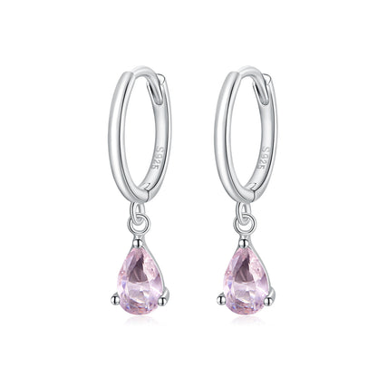 925 Sterling Silver Earrings with Pavé Setting CZ