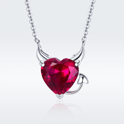 925 Sterling Silver Necklace with 1.5x1.3 cm Pendant for Women  DestGlow