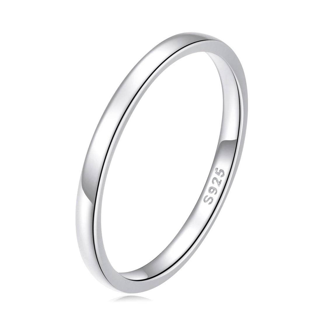 925 Sterling Silver Plated Platinum Ring Size 6.0 for Women  DestGlow