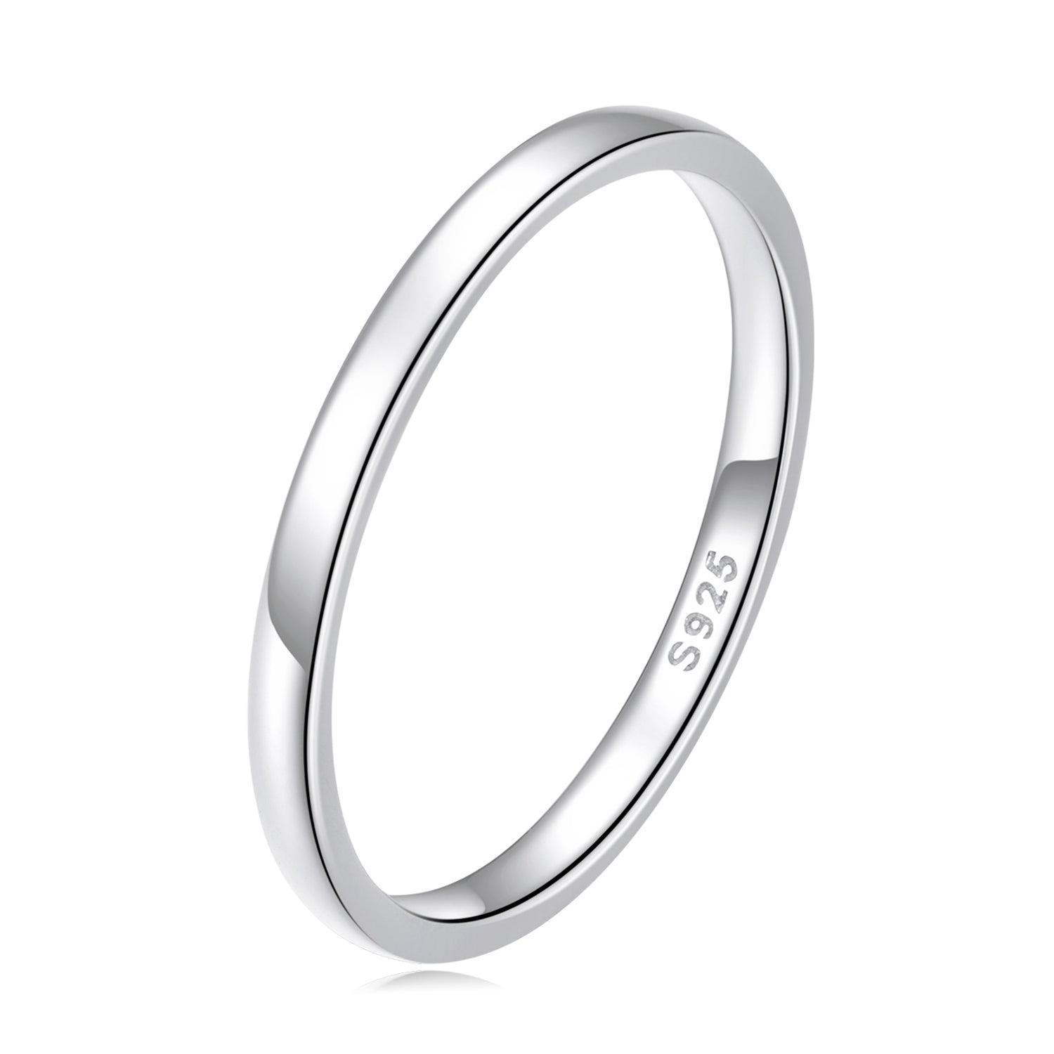 925 Sterling Silver Plated Platinum Ring Size 6.0 for Women  DestGlow