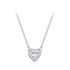 925 Sterling Silver 4mm 0.245ct Moissanite Necklace for Women  DestGlow