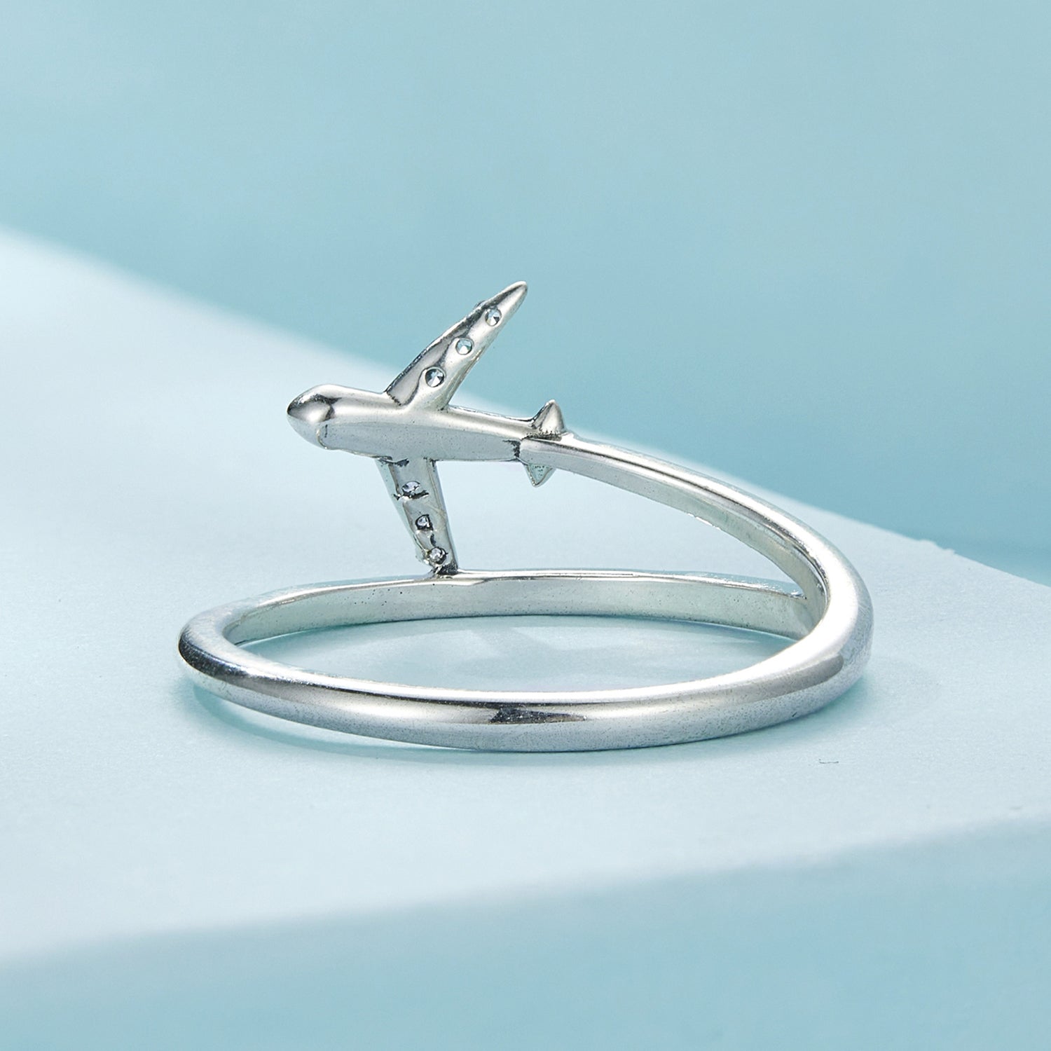 925 Sterling Silver Ring with Pavé Setting CZ, Size 6.0, Oxidized Finish for Women  DestGlow