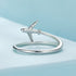 925 Sterling Silver Ring with Pavé Setting CZ, Size 6.0, Oxidized Finish for Women  DestGlow