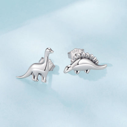 925 Sterling Silver Earrings with Oxidized Finish, 1.1*1cm &amp; 1.2*0.6cm for Women  DestGlow