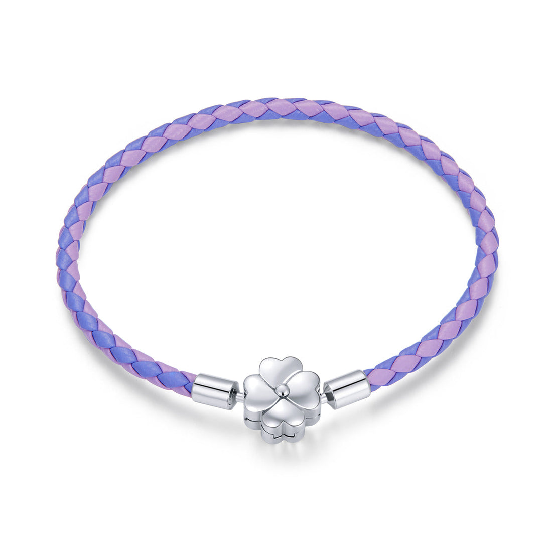 925 Sterling Silver Oxidized Silver Leather 17cm Bracelet  DestGlow