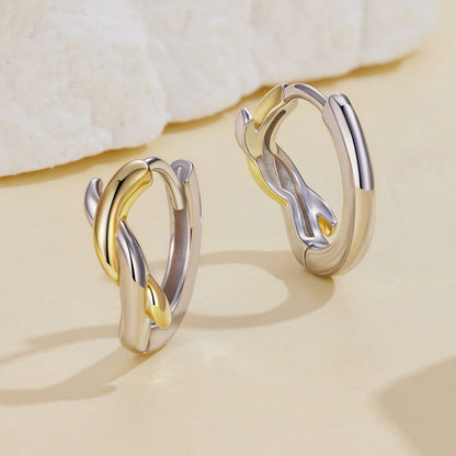 925 Sterling Silver White Gold Plated Earrings  DestGlow
