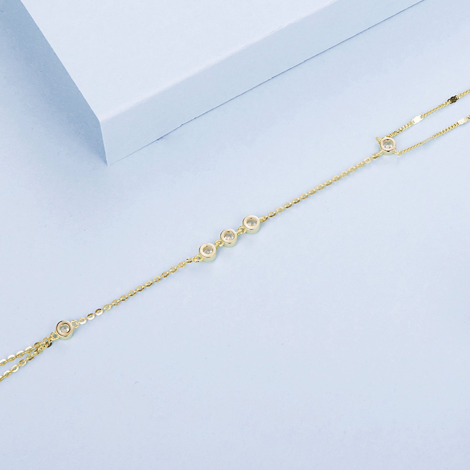 925 Sterling Silver White Gold Plated Adjustable Bracelet for Women  DestGlow