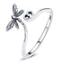 925 Sterling Silver Dragonfly Ring for Women  DestGlow