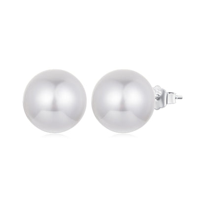 925 Sterling Silver Earrings with Quality Shell Pearl in White Gold Plating for Women  DestGlow
