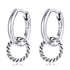 925 Sterling Silver & Oxidized Silver Earrings for Women  DestGlow
