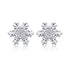 S925 Sterling Silver Earrings with CZ in Pavé Setting - 0.8*0.8cm for Women  DestGlow