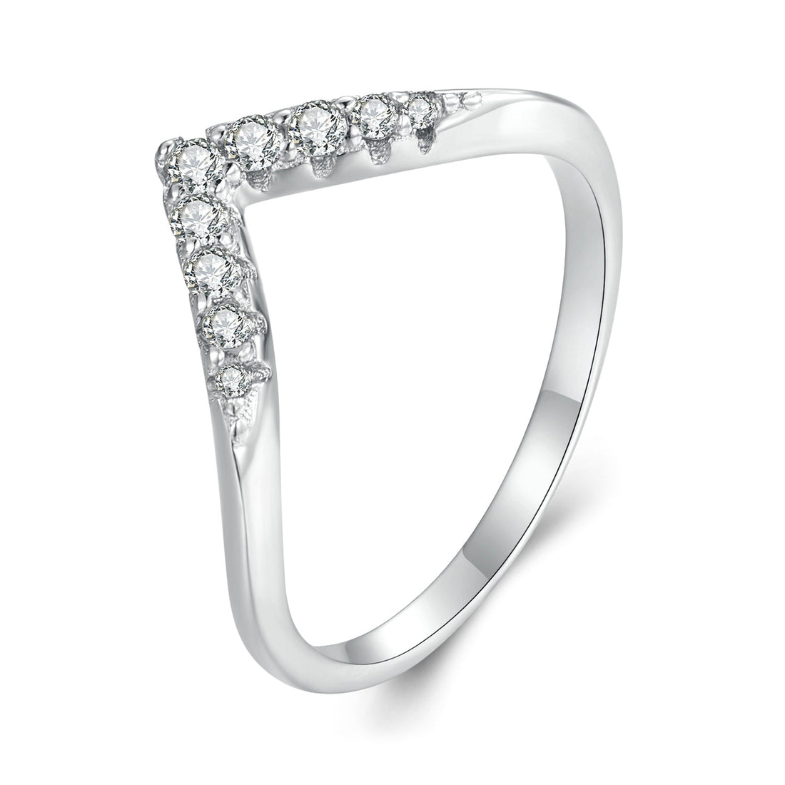 S925 Sterling Silver Moissanite 1.7mm Ring for Women - Size 6  DestGlow