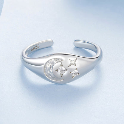 925 Sterling Silver Pavé White Gold Plated CZ Rings - Width 0.2-0.8cm  DestGlow