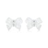 925 Sterling Silver Earrings for Women, 0.8*1.1cm, Plated White Gold  DestGlow