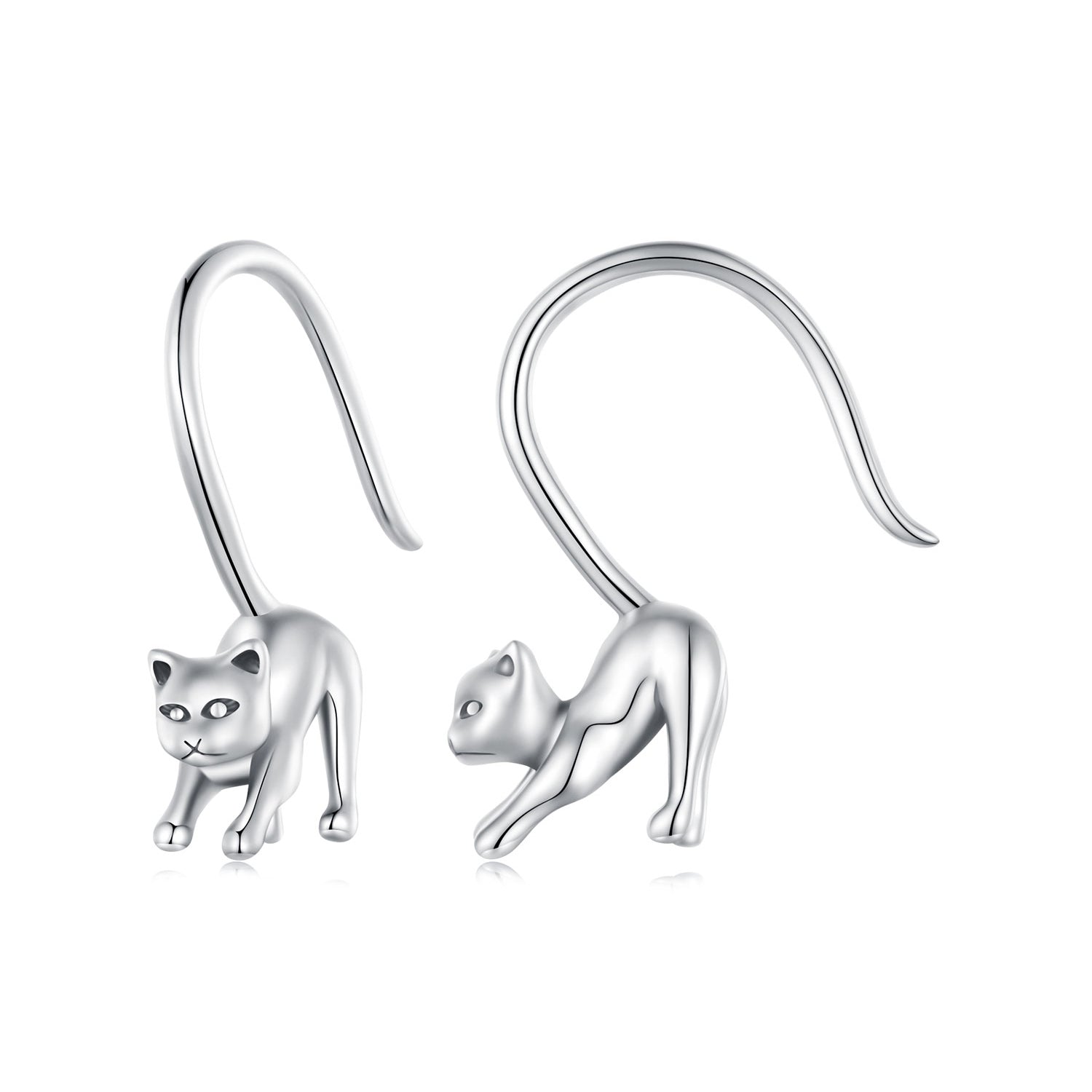 S925 Oxidized Silver Earrings 17x3mm for Women  DestGlow