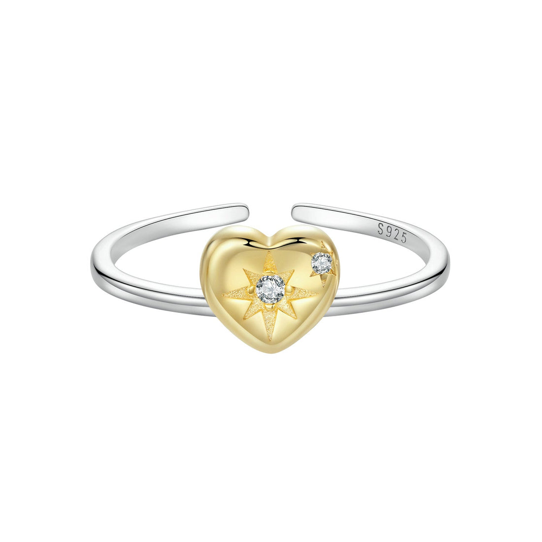 925 Sterling Silver Plated White Gold Pavé Setting CZ Ring for Women  DestGlow