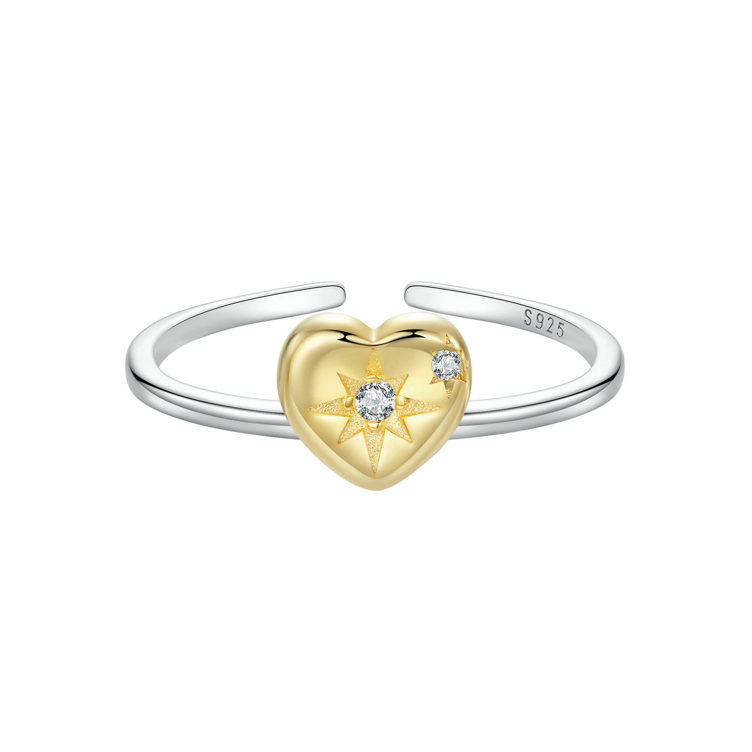 925 Sterling Silver Plated White Gold Pavé Setting CZ Ring for Women  DestGlow