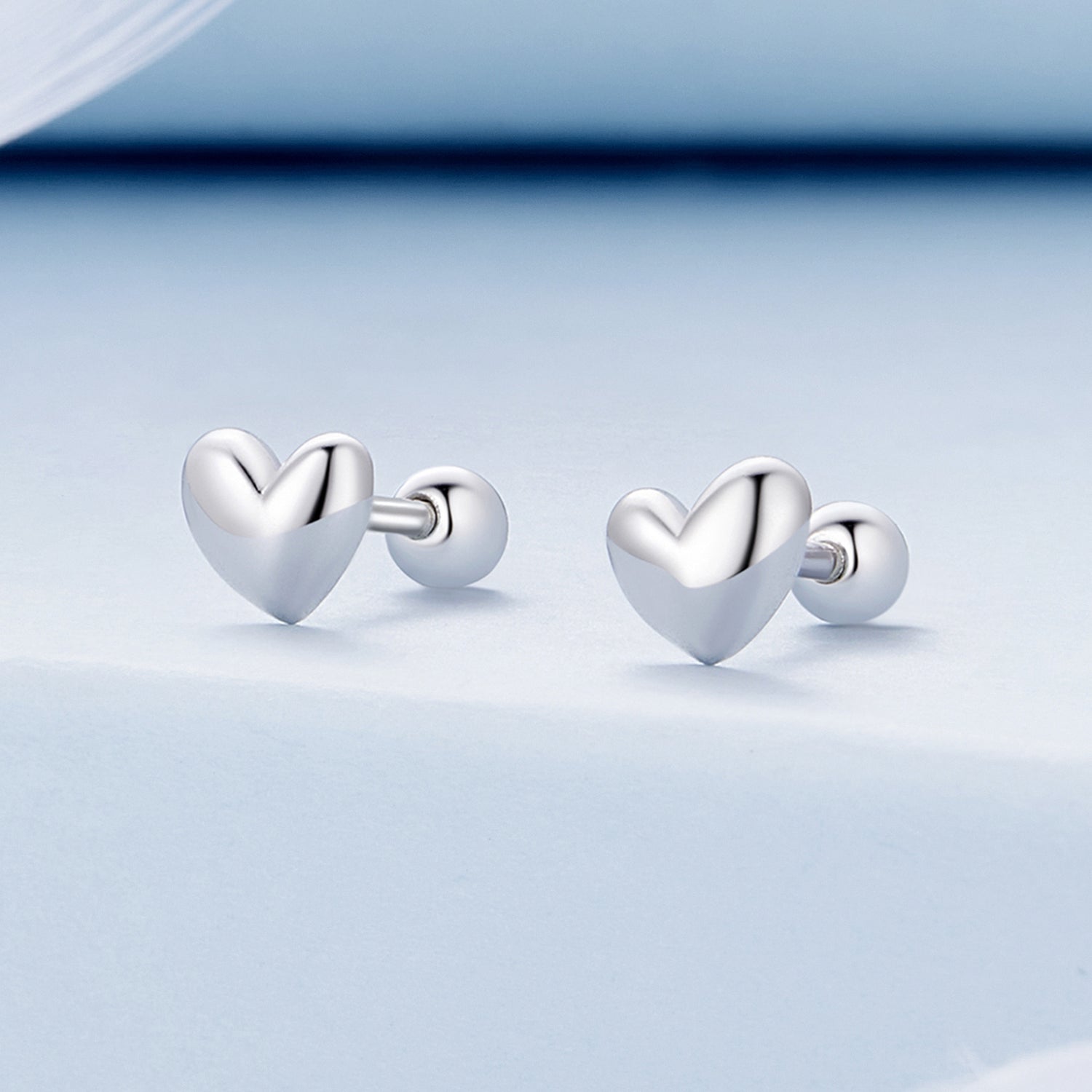 925 Sterling Silver Plated Platinum 5mm Earrings for Women  DestGlow