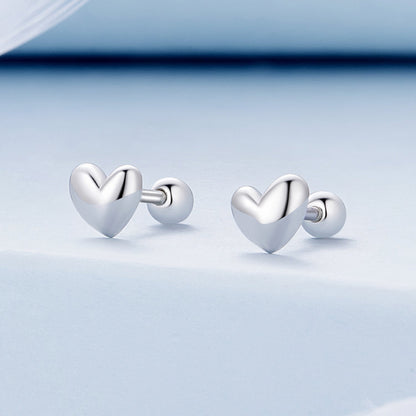 925 Sterling Silver Plated Platinum 5mm Earrings for Women  DestGlow