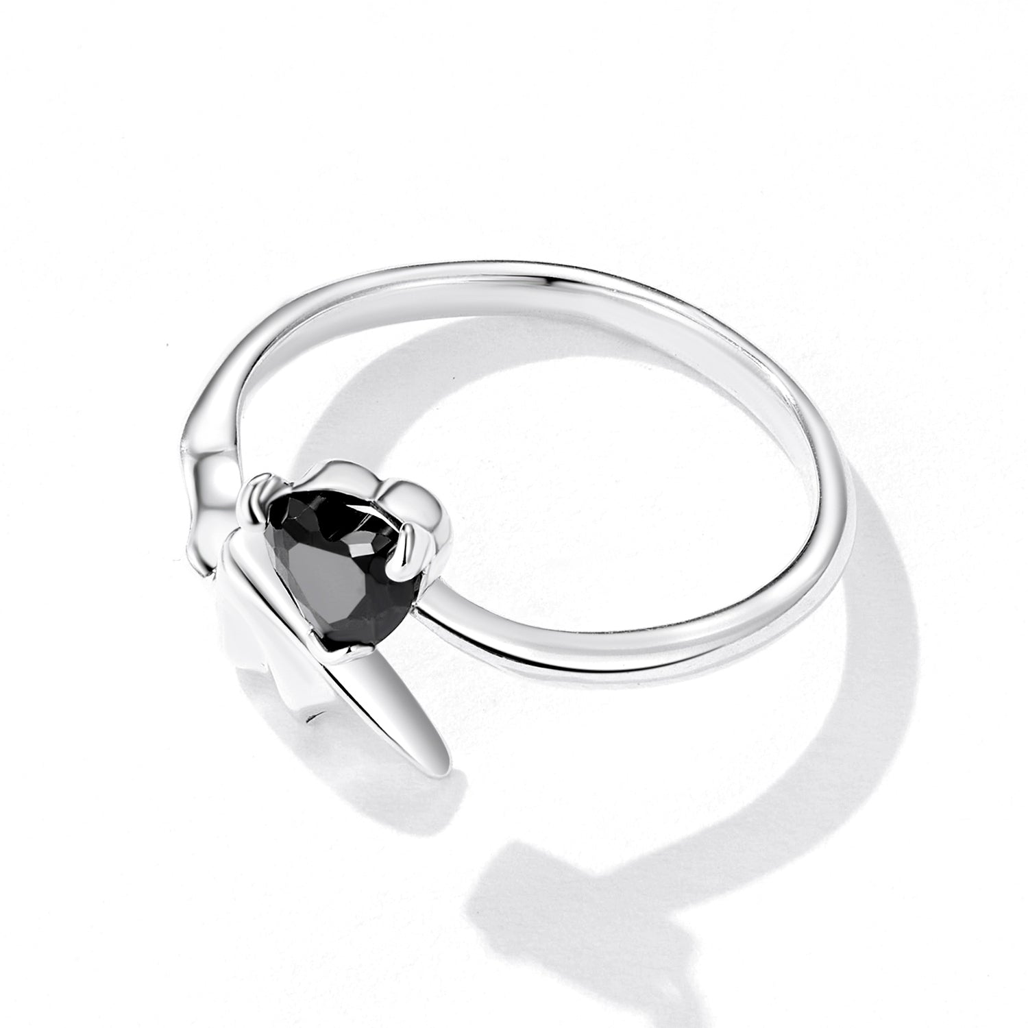 925 Sterling Silver Oxidized Pavé Setting CZ Ring  DestGlow