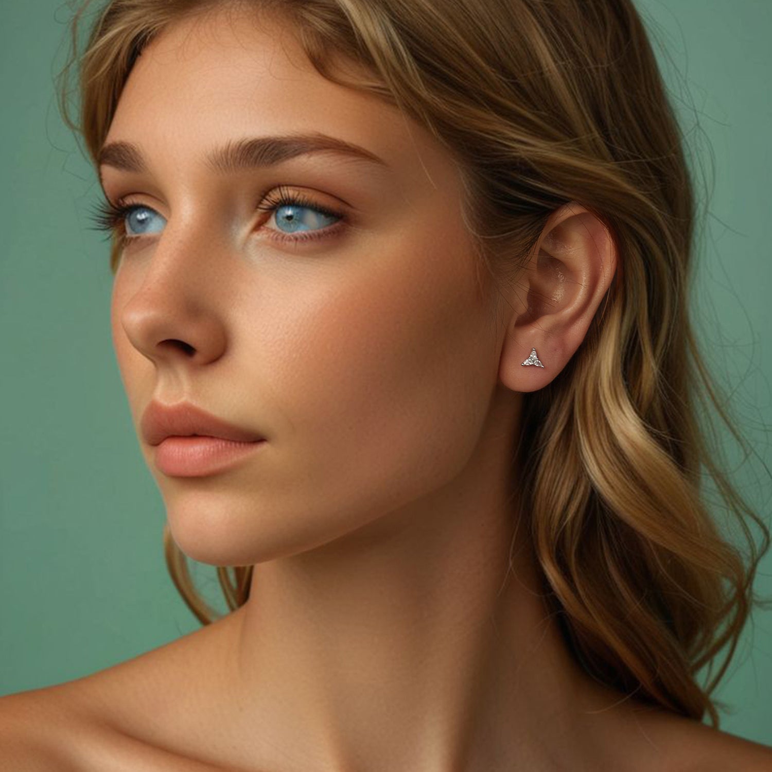 925 Sterling Silver Earrings with Pavé Setting CZ  DestGlow