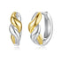 925 Sterling Silver Earrings with Plated White Gold and Gold for Women  DestGlow