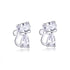 925 Sterling Silver Plated Platinum Earrings with Pavé Setting CZ for Women  DestGlow