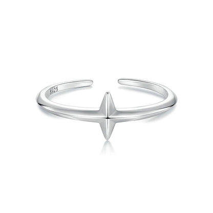 925 Sterling Silver Oxidized Silver 0.12cm Ring for Men  DestGlow