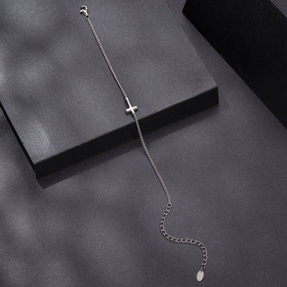 925 Sterling Silver Moissanite Bracelet 15+6cm, Plated White Gold, for Women