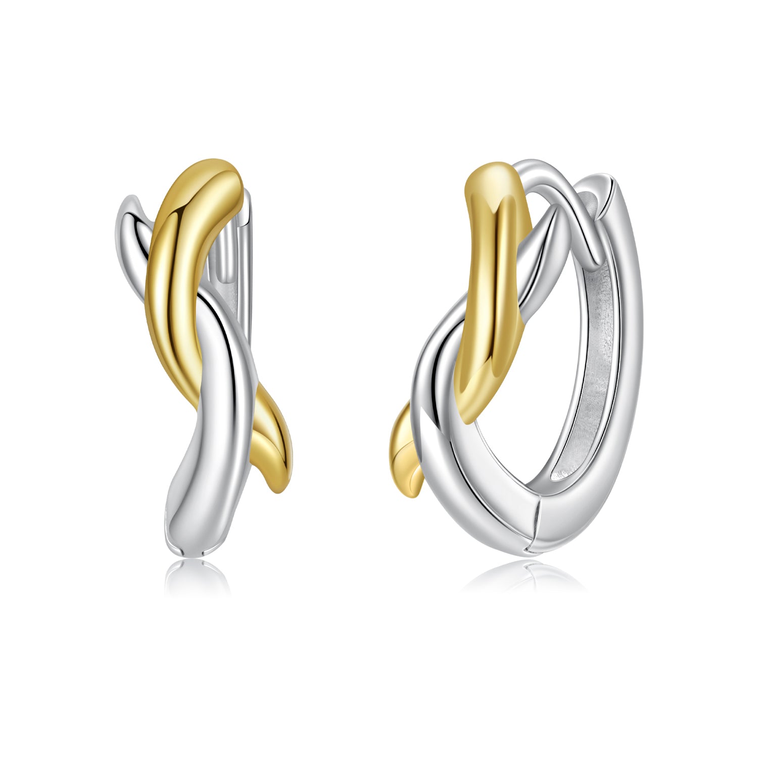 925 Sterling Silver White Gold Plated Earrings  DestGlow