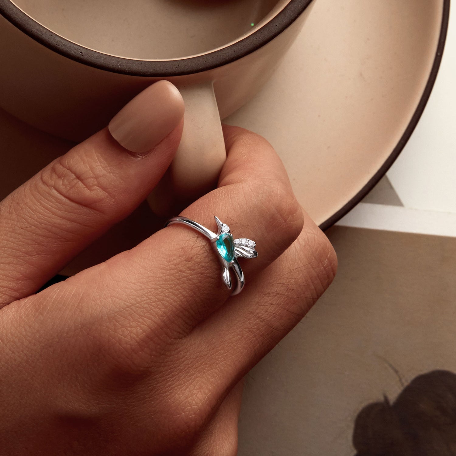 925 Sterling Silver Pavé CZ Ring  DestGlow
