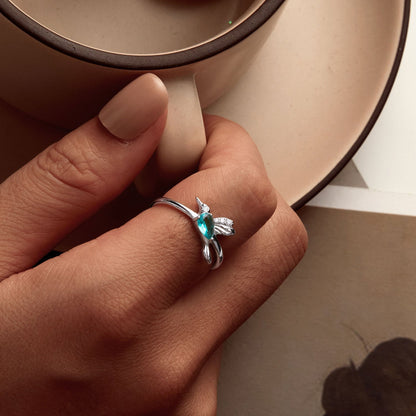 925 Sterling Silver Pavé CZ Ring  DestGlow