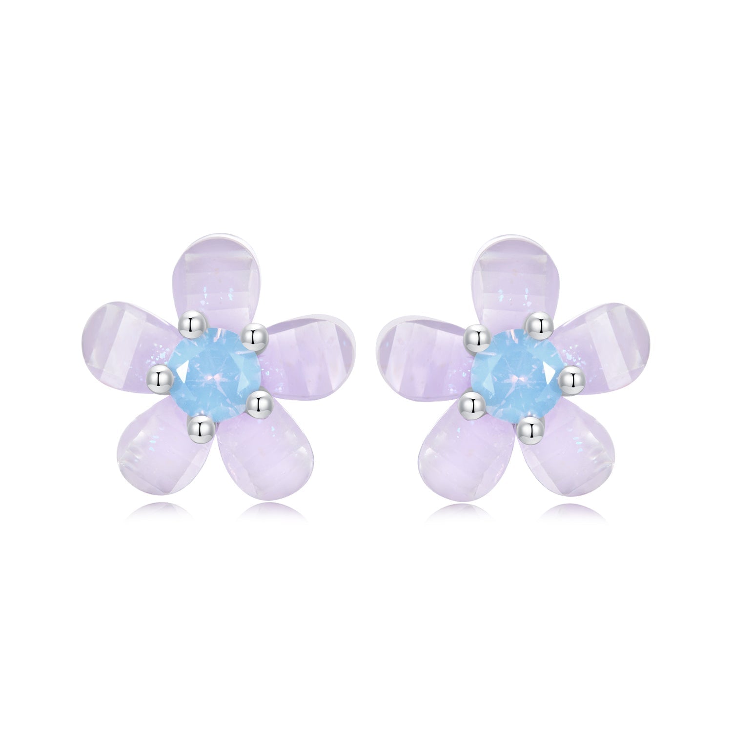925 Sterling Silver Opal 8mm Earrings for Women  DestGlow