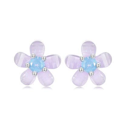 925 Sterling Silver Opal 8mm Earrings for Women  DestGlow