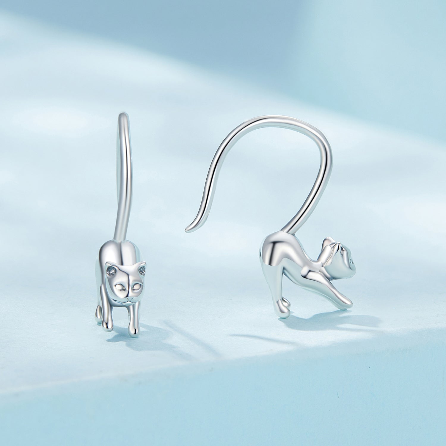 S925 Oxidized Silver Earrings 17x3mm for Women  DestGlow