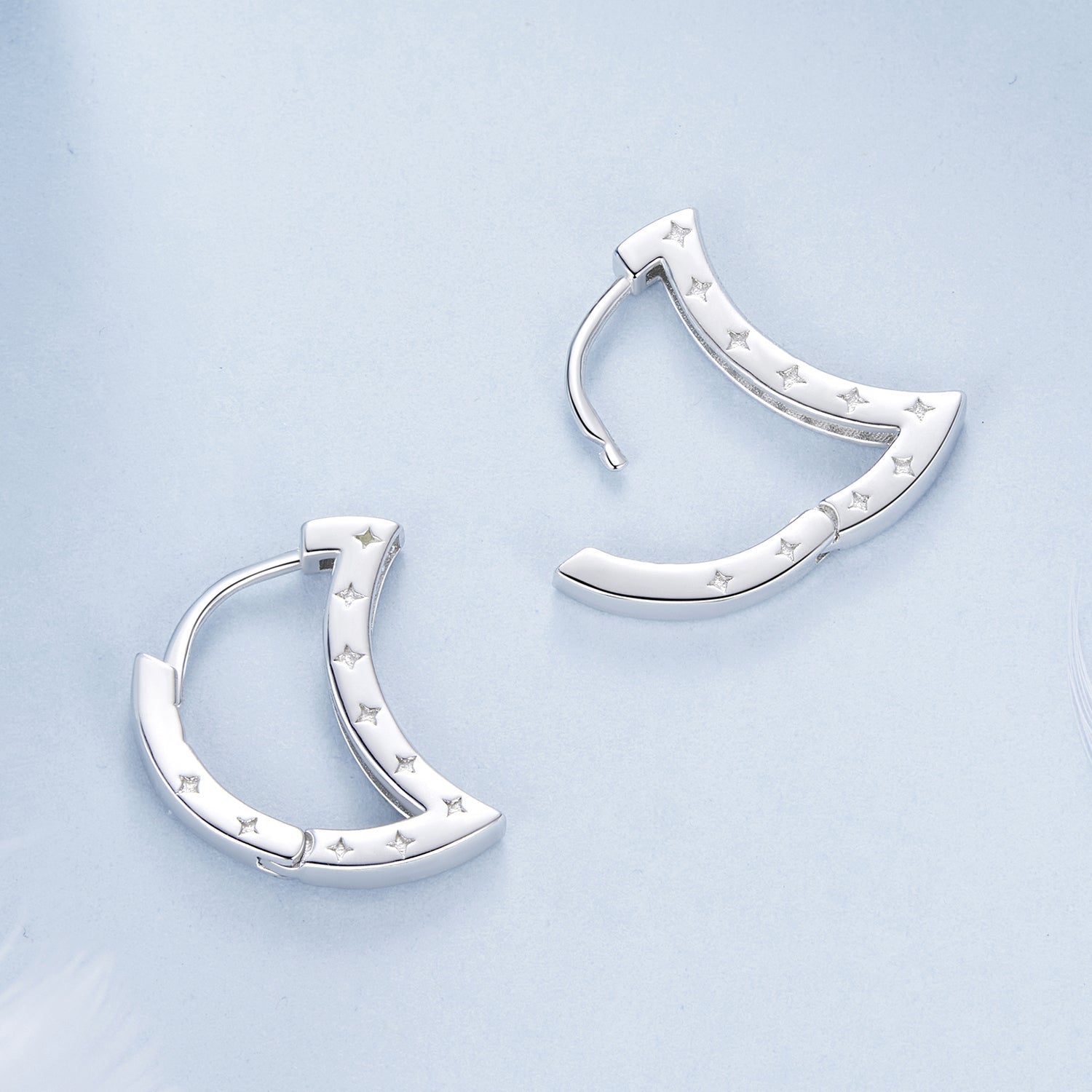 925 Sterling Silver Pave Setting CZ White Gold Plated Earrings for Women  DestGlow