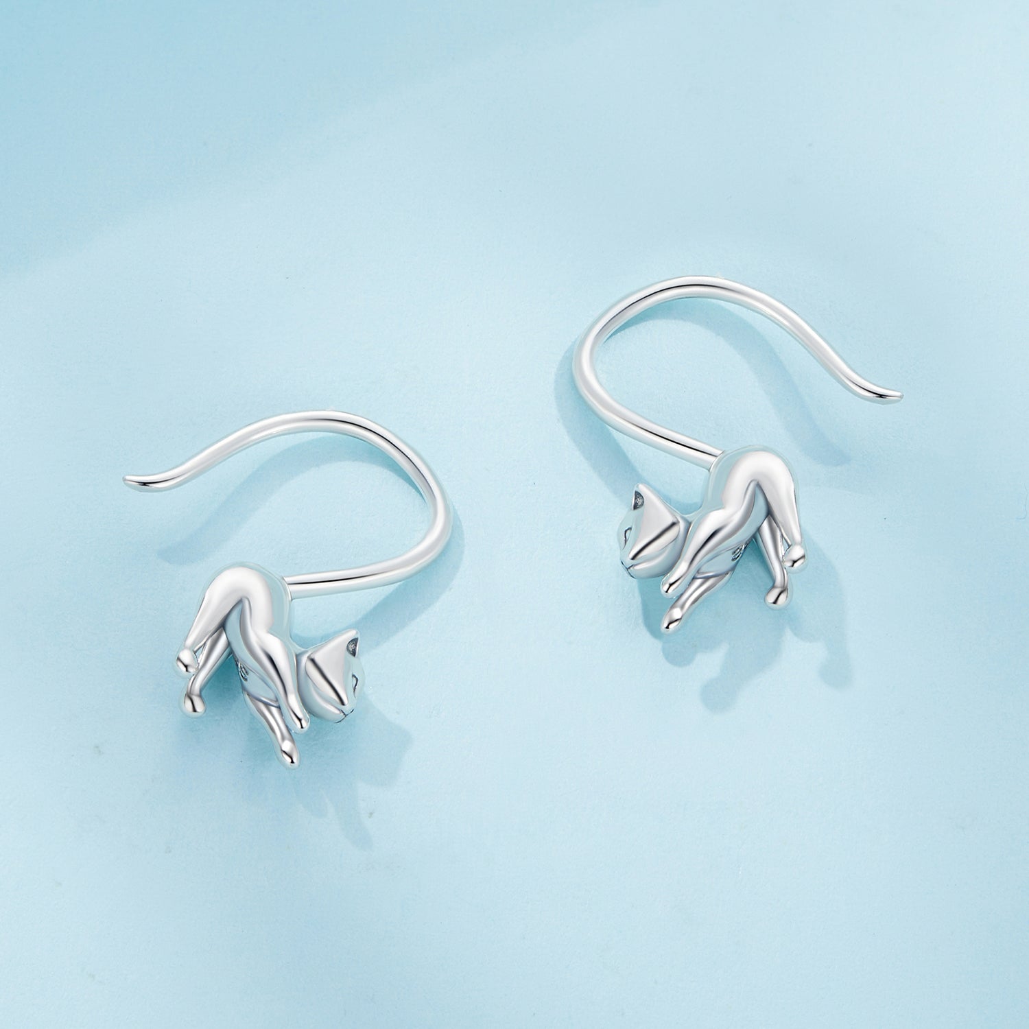S925 Oxidized Silver Earrings 17x3mm for Women  DestGlow