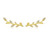 925 Sterling Silver Earrings with Gold Plating and CZ - 0.9x2.5cm for Women  DestGlow