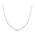 925 Sterling Silver 38+6cm Amethyst Necklace with White Gold Plating for Women  DestGlow