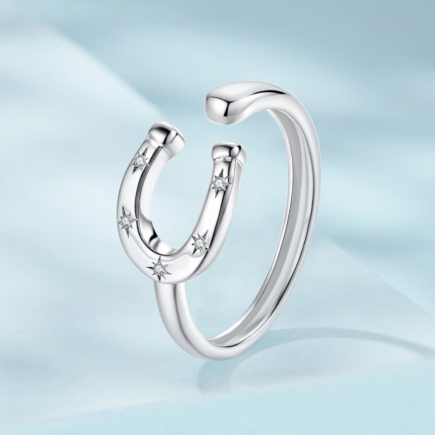 925 Sterling Silver &amp; White Gold Plated Pavé CZ Ring  DestGlow