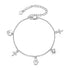 925 Sterling Silver Bracelet with Plated White Gold and Pavé Setting CZ  DestGlow